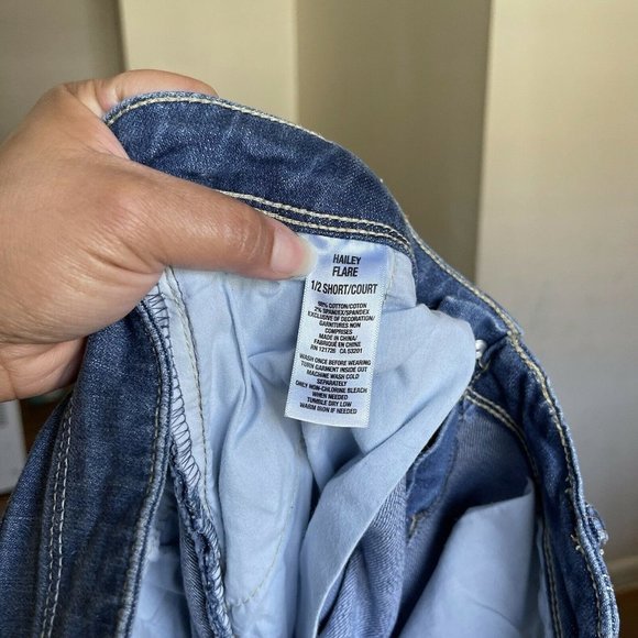 Aeropostale Hailey flare jeans size 1/2 short - Picture 6 of 7